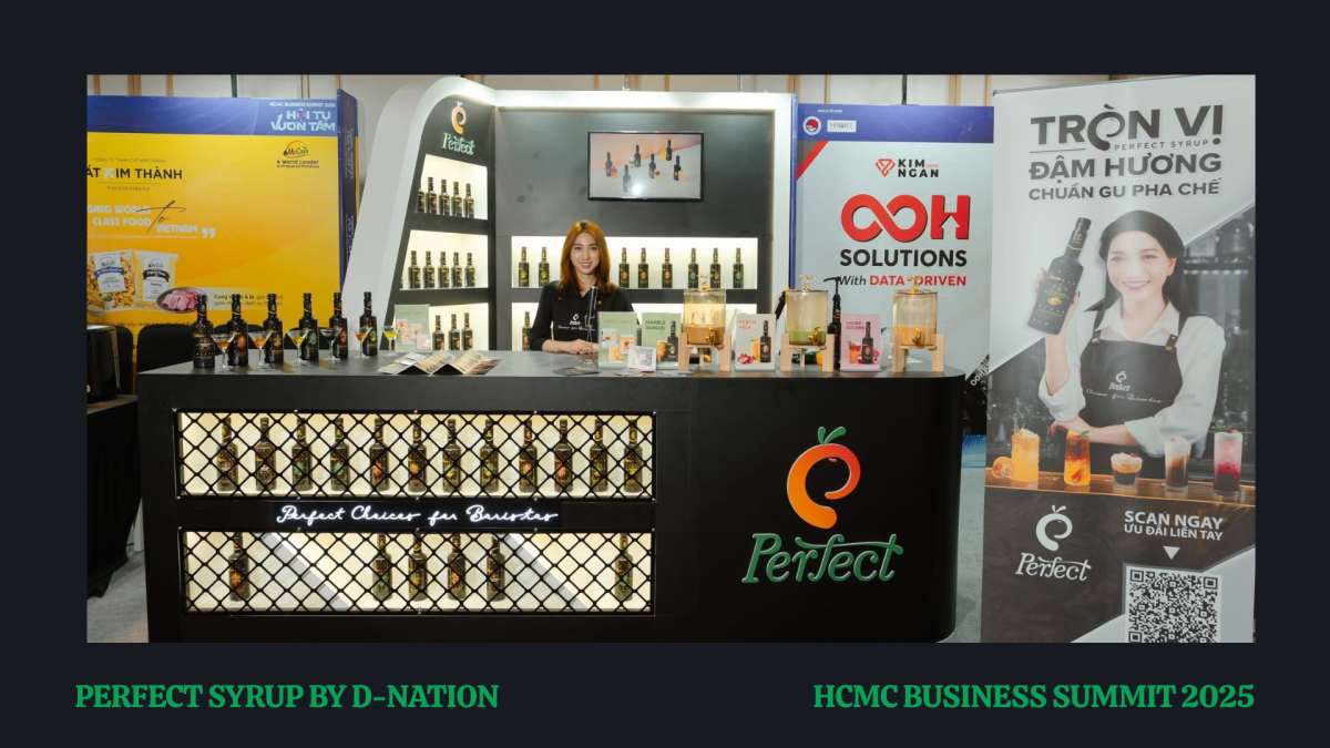 Gian hàng Perfect Syrup by D-Nation tại HCMC Business Summit 2025